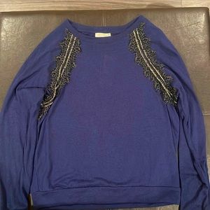 Brand new dark blue , soft sweater with tags still on.